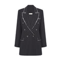 Blazer Alfaiataria Ampla Contorno Pintura Manual