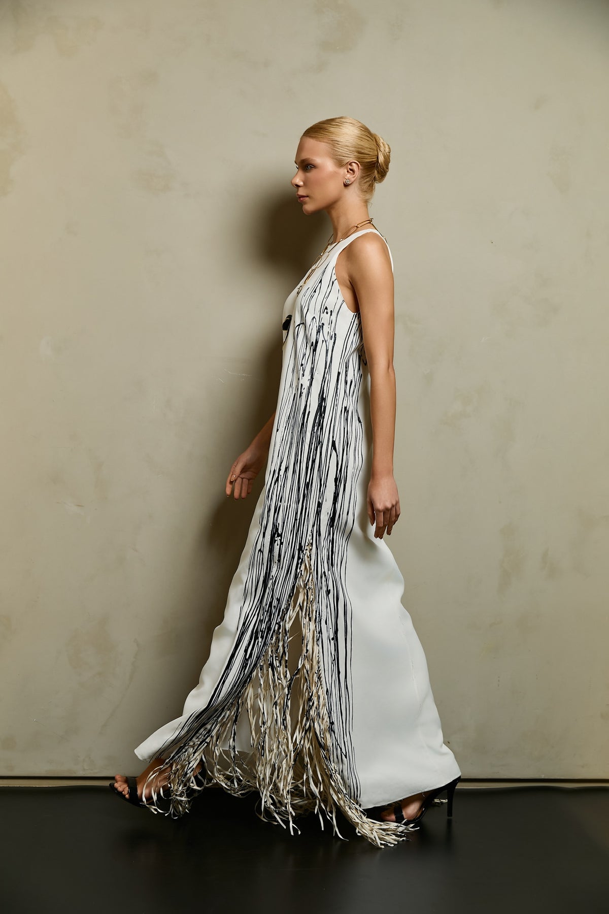 Vestido Franja Pinceladas