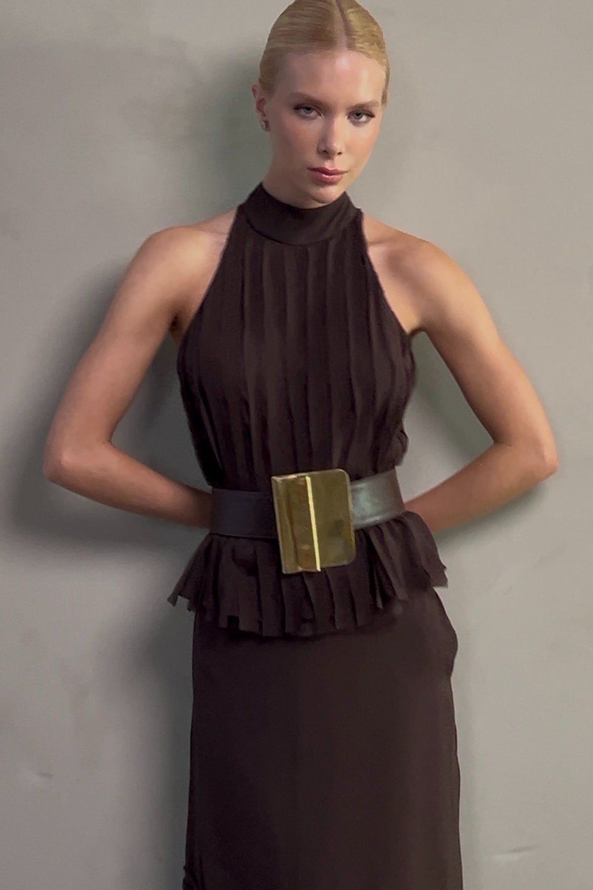 HALTER STRAP BLOUSE