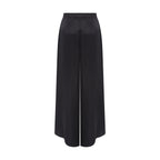 Calça wide leg acetinada