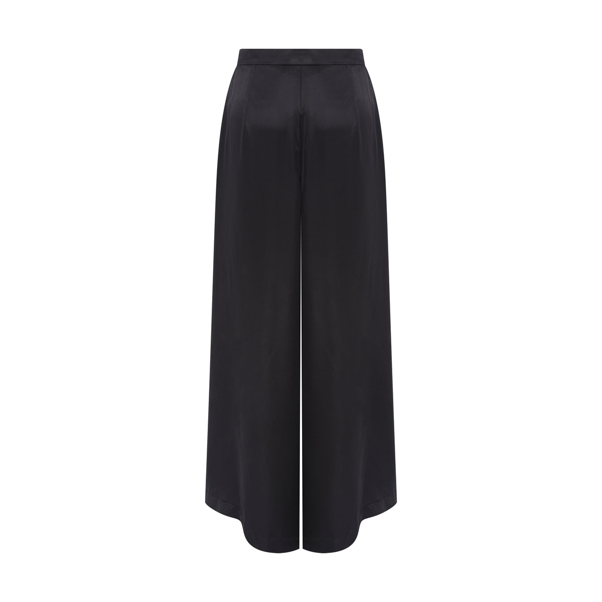 Calça wide leg acetinada