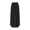 Calça wide leg acetinada