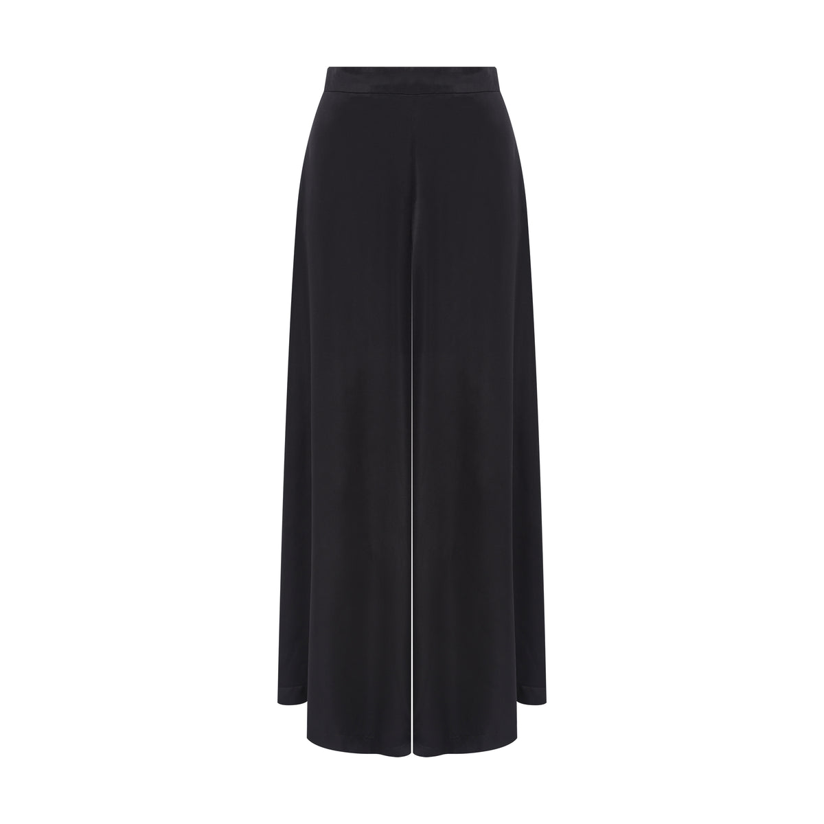 Calça wide leg acetinada