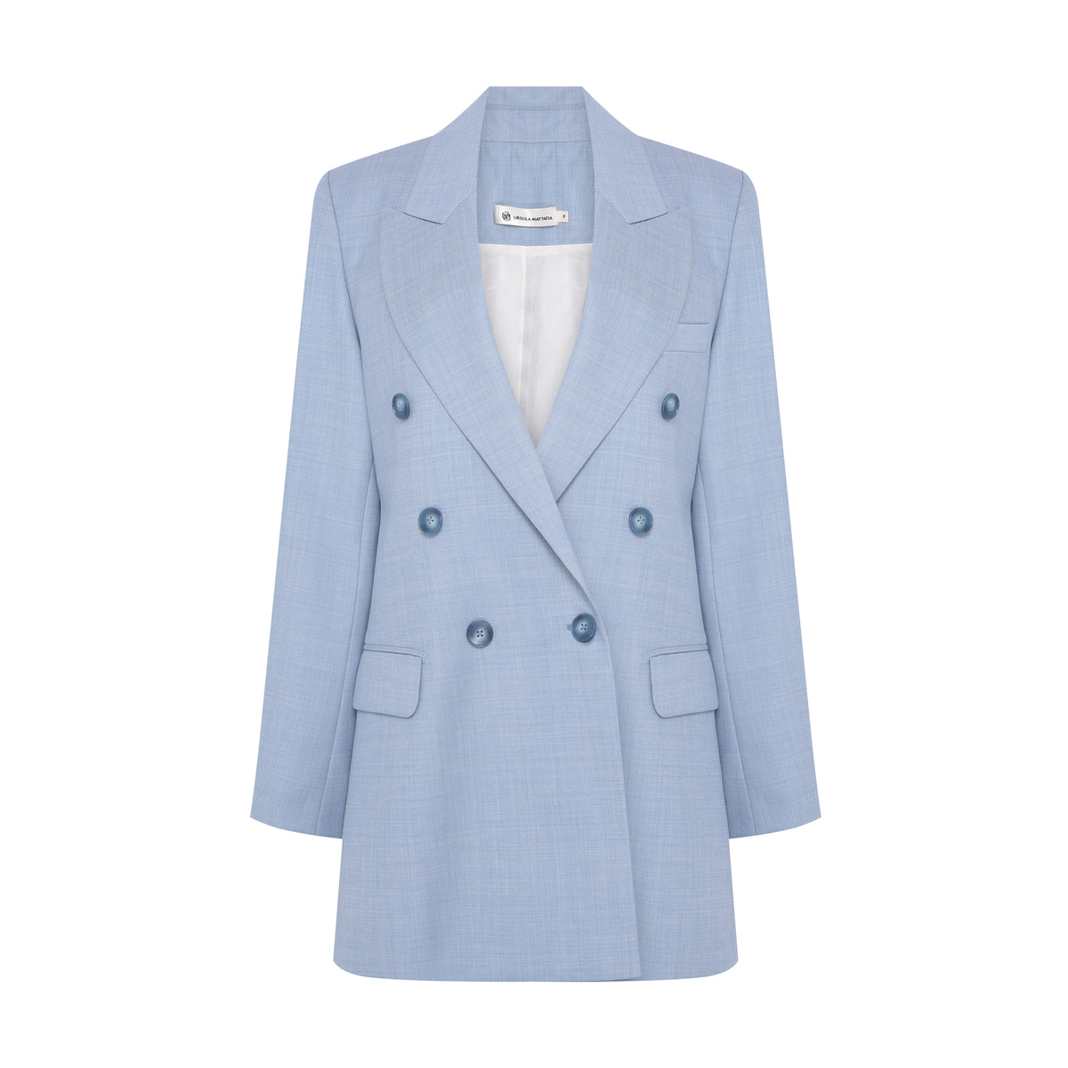 Cold Wool Wrap Oversized Blazer