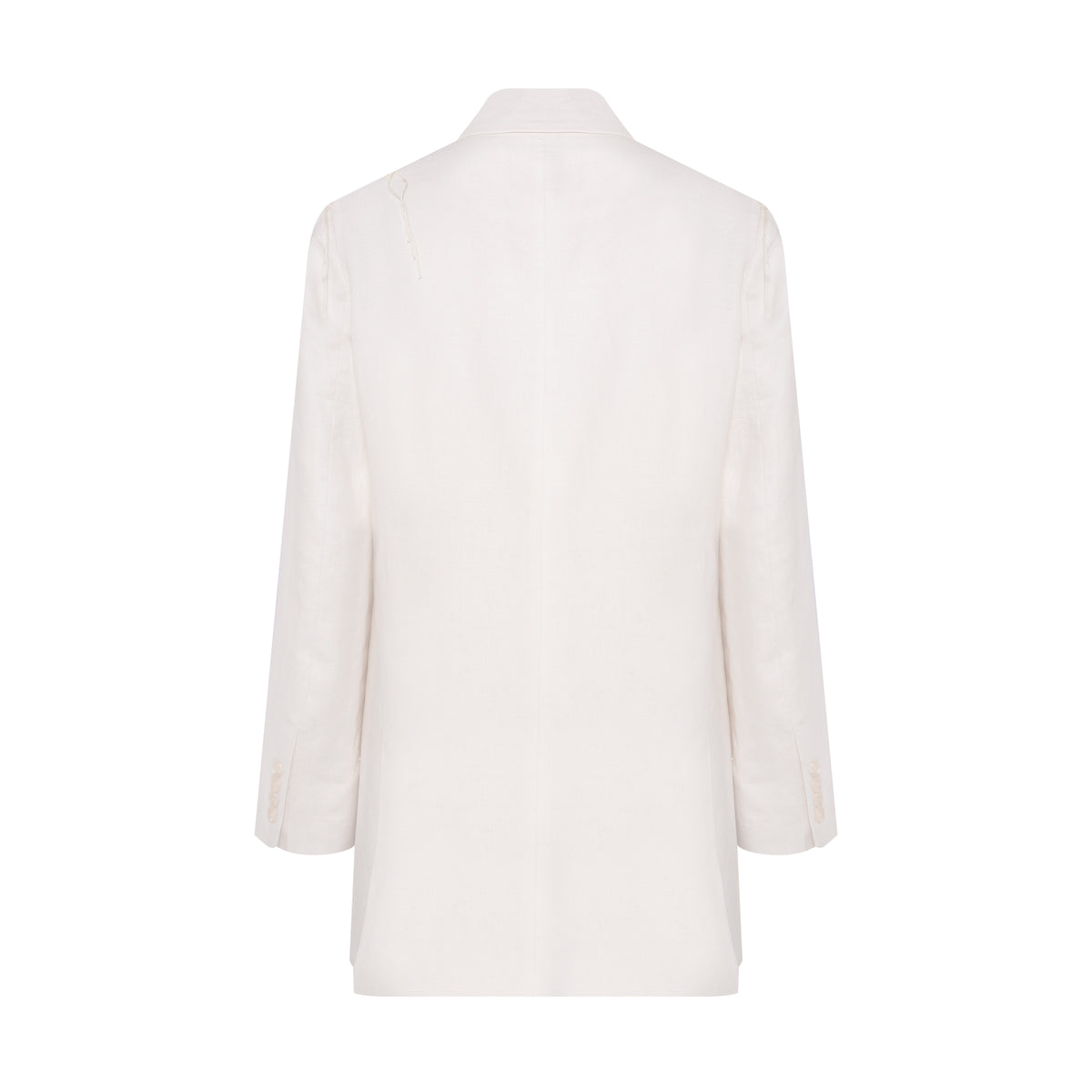 Oversized Embroidered Linen Blazer