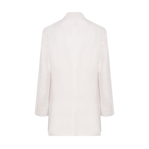 Blazer Amplo Linho Bordado