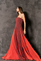 EMBROIDERED DRESS WITH BRAIDS