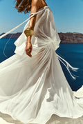 FLOWY WIDE LONG SKIRT